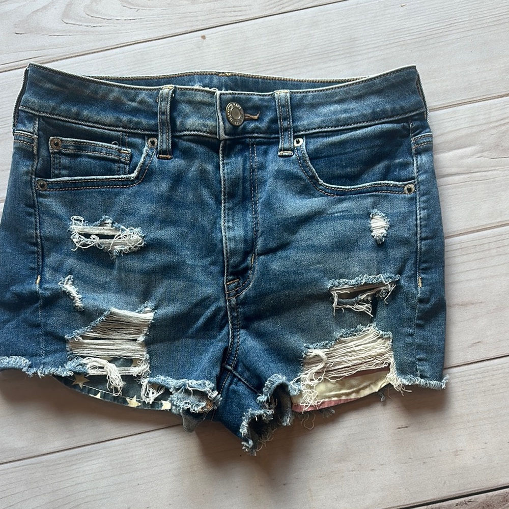 American eagle shorts Distressed Denim Shorts size 6